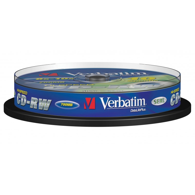 Verbatim DataLifePlus - 10 x CD-RW 700 MB 8x - 10x - soportes de almacenamiento 43480