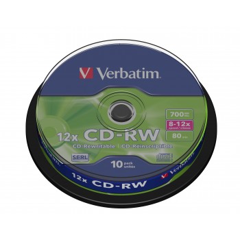 Verbatim DataLifePlus - 10 x CD-RW 700 MB 8x - 10x - soportes de almacenamiento 43480