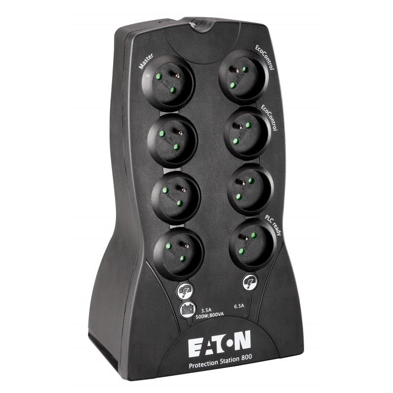 EATON 1631E cableado 3 puertos RJ-45 10,100,1000 Negro, Blanco 61082