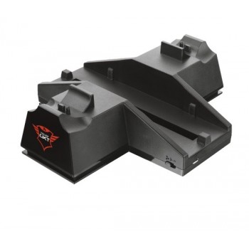 BASE DE CARGA TRUST GAMING GXT 702 VENTILADOR DE REFRIGERACIÓN, PEDESTAL Y BASE DE CARGA PARA 2 CONT 21013