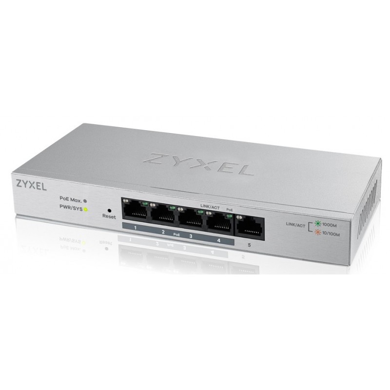 Zyxel GS1200-5HP 5 puertos RJ-45 Gris GS1200-5HP-EU0101F