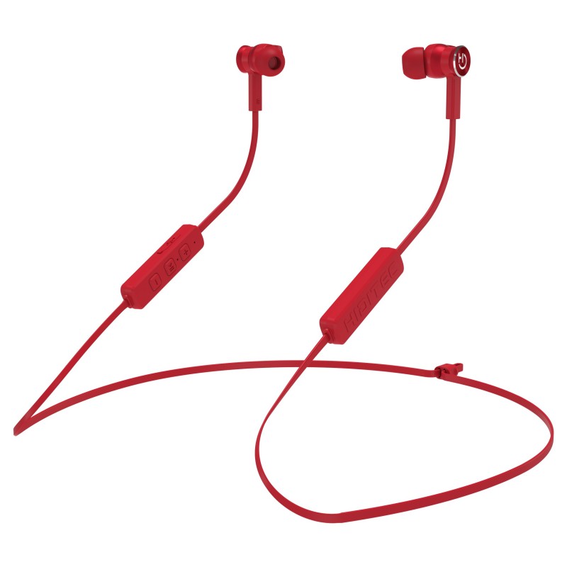 Hiditec AKEN auriculares para móvil Binaural Dentro de oído, Banda para cuello Rojo INT010000