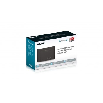 D-Link DSL-3785 cableado 4 puertos RJ-45 Negro DSL-3785
