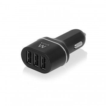 EWENT CARGADOR TABLE  SMATPHONE. 4.8A. 3 x USB. De COCHE (EW1202)