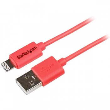 StarTech.com Cable de 1 metro con Conector Lightning de Apple a USB para iPhone   iPod   iPad - Rosa USBLT1MPK