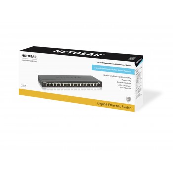 Netgear GS316 16 puertos RJ-45 Negro GS316-100PES