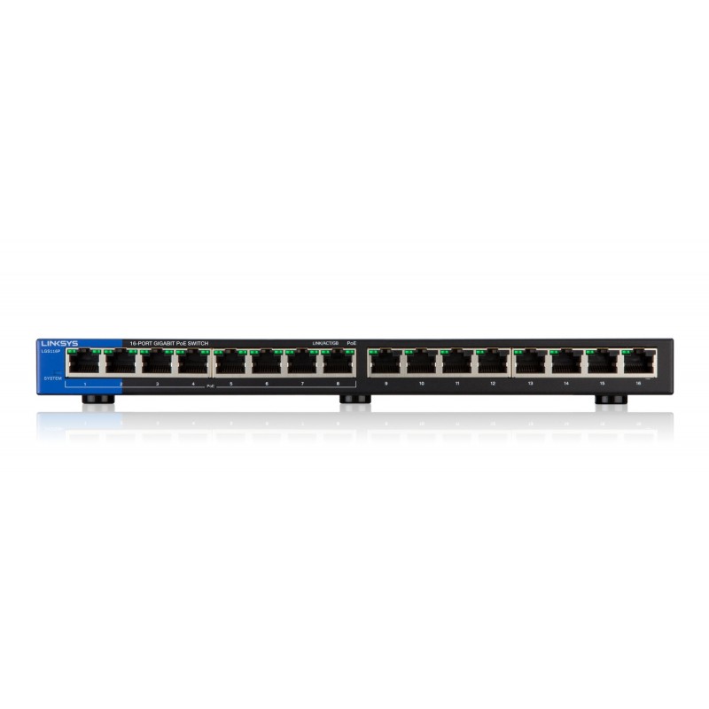 Conmutador PoE Gigabit de escritorio con 16 puertos (LGS116P) LGS116P-EU