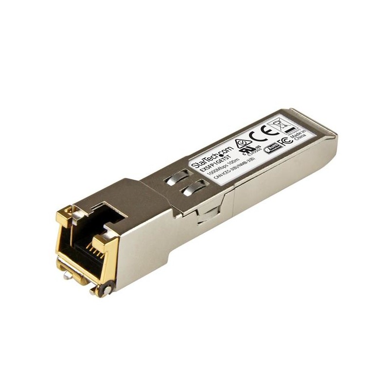 StarTech.com Módulo Transceptor SFP Compatible con Juniper EX-SFP-1GE-T - 10 100 1000BASE-T EXSFP1GETST
