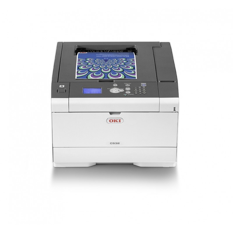 OKI C532dn, Microsoft XPS, PCL 5c, PCL 6, PDF 1.7, PostScript 3, SIDM, 1200 x 1200 DPI, LED, Negro,  46356102DUP2