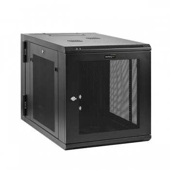 StarTech.com RK1232WALHM, Bastidor de pared, Negro, Cerrado, Acero, 600 mm, 850 mm