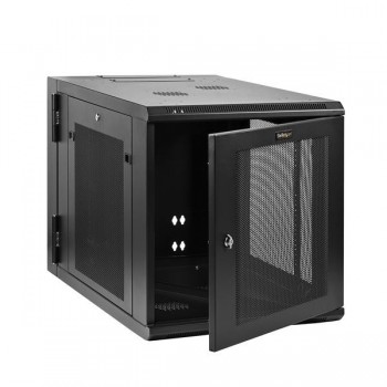 StarTech.com RK1232WALHM, Bastidor de pared, Negro, Cerrado, Acero, 600 mm, 850 mm