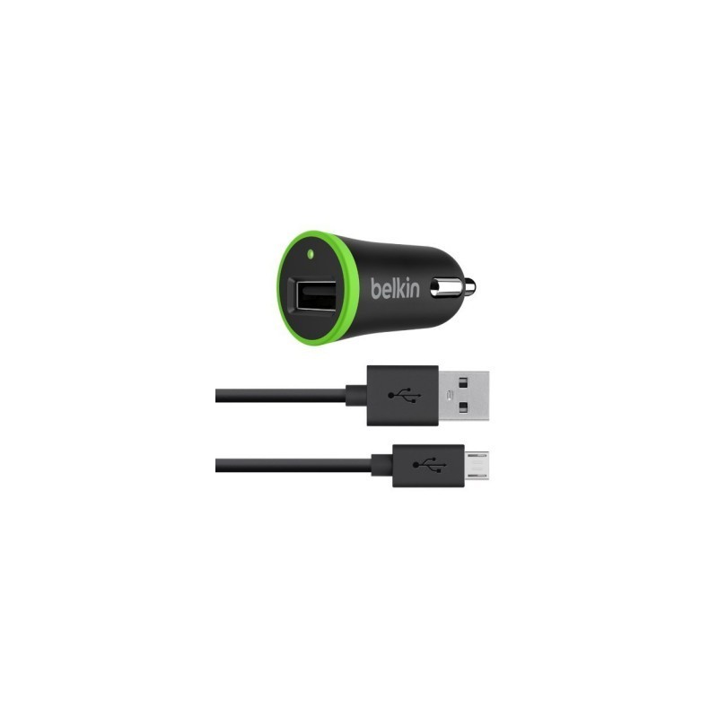 Belkin Car Charger - Adaptador de corriente - automóvil - 5 vatios (USB (solo alimentación)) - en el F8M711BT04-BLK