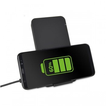 Celly WLFASTSTANDBK, Interior, CC, 10 A, Cargador inalámbrico, Negro