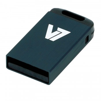 V7 Unidad de memoria flash USB 2.0 nano 16 GB, negra VU216GCR-BLK-2E