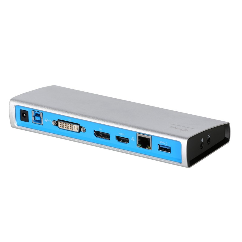 i-tec Metal USB 3.0 Metal replicador de puertos para computadoras portátiles y tabletas, Acoplamient U3METALDOCK
