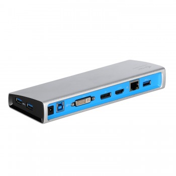 i-tec Metal USB 3.0 Metal replicador de puertos para computadoras portátiles y tabletas, Acoplamient U3METALDOCK
