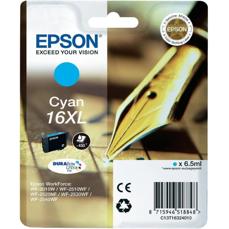 Epson Cartucho Epson 16XL cian Cian C13T16324010