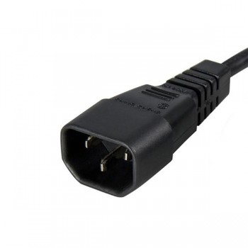 StarTech.com Cable Alargador de Extensión Estándar de 1,8m de Alimentación de Ordenador C14 a C13, 1 PXT100