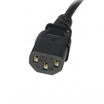 StarTech.com Cable Alargador de Extensión Estándar de 1,8m de Alimentación de Ordenador C14 a C13, 1 PXT100