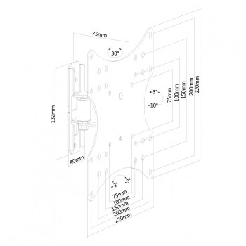 NewStar FPMA-W115 - Kit de montaje ( soporte para 