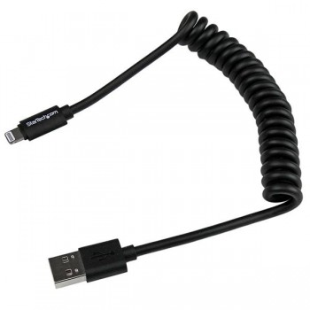 StarTech.com Cable en Espiral de 60cm Lightning 8  USBCLT60CMB