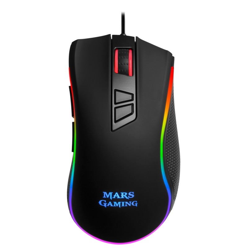 MARS GAMING MM218 Óptico 10000 DPI Negro