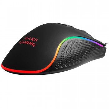 MARS GAMING MM218 Óptico 10000 DPI Negro