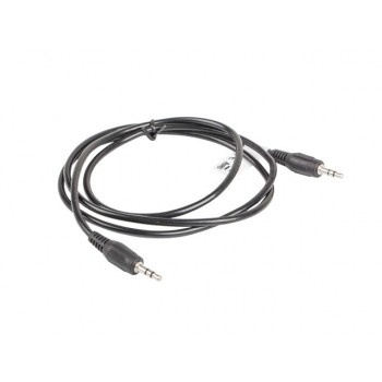 Lanberg CA-MJMJ-10CC-0012-BK Klinkenstecker auf Klinkenstecker Stereo-Audiokabel, 1,2m schwarz
