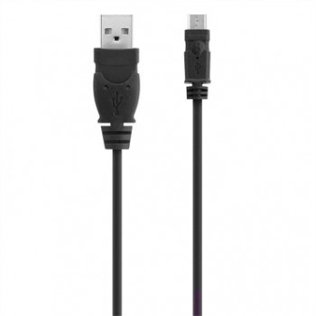 Belkin USB A Micro USB B, 0.9m cable USB 0,9 m Micro-USB B Negro F3U151CP0.9M-P