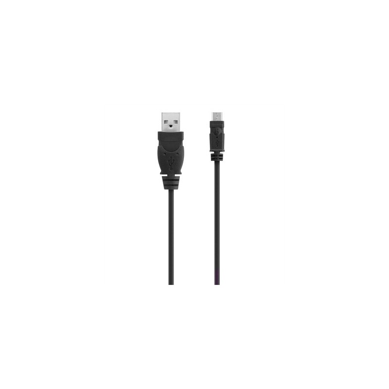 Belkin USB A Micro USB B, 0.9m cable USB 0,9 m Micro-USB B Negro F3U151CP0.9M-P