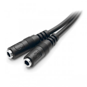 StarTech.com 3.5mm 4 Pin to 2x 3 Pin 3.5mm Headset Splitter Adapter - Separador de audio - 28 CAA -  MUYHSMFF