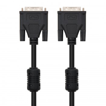 Nanocable 5m DVI DVI, DVI, DVI, Masculino, Masculino, Negro, 2560 x 1600 Pixeles 10.15.0805