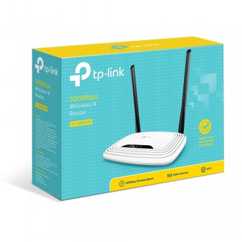 TP-LINK TL-WR841N cableado 4 puertos RJ-45 10,100 Negro, Blanco TL-WR841N