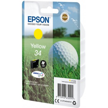 Epson Singlepack Yellow 34 Amarillo C13T34644020