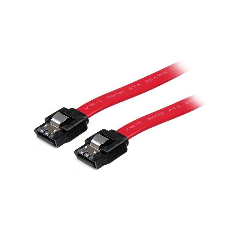 StarTech.com 24" Latching SATA Cable - Straight M M, 10 mm, 125 mm, 220 mm LSATA24