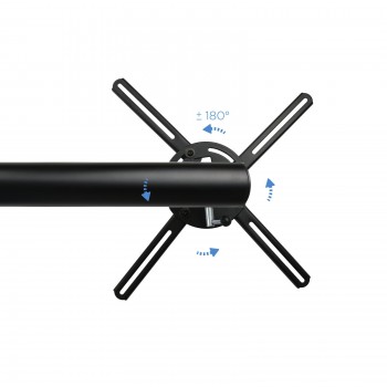 TooQ SOPORTE UNIVERSAL DE PARED GIRATORIO 360º, INCLINABLE Y EXTENSIBLE PARA PROYECTOR, NEGRO, Pared PJ4017WTNÂ€"B