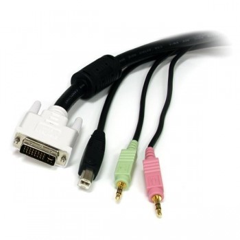 StarTech.com Cable KVM 4 en 1 de 1,8m con DVI USB  USBDVI4N1A6