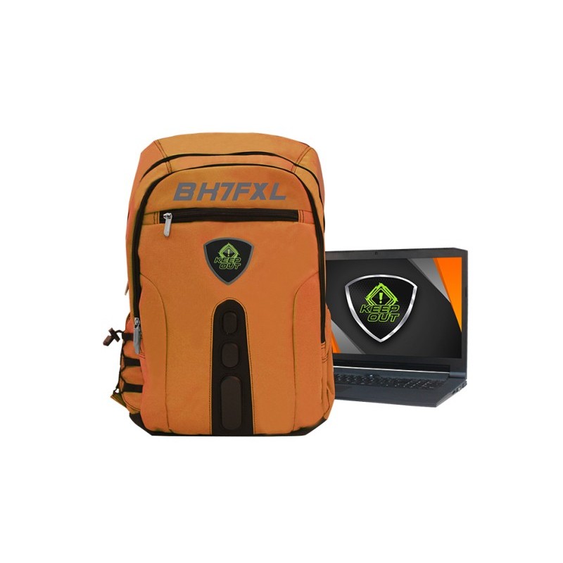 KEEP OUT GAMING BACKPACK FULL ORANGE XL 17"