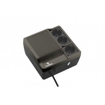 CoolBox Sai Scudo 600, 600 VA, 300 W, 180 V, 270 V, 3 salidas AC, 8 h ( Reacondcionado) SAICOOSC600B