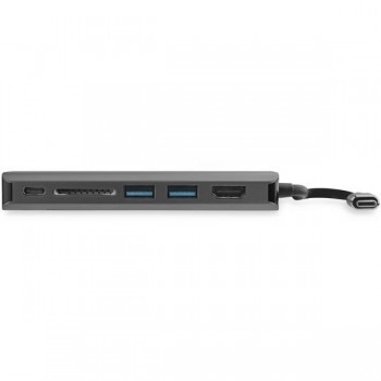 StarTech.com Adaptador Multipuertos con HDMI - Lector SD - 2xA 1xC - PD 3.0, Alámbrico, USB 3.0 (3.1 DKT30CSDHPD3