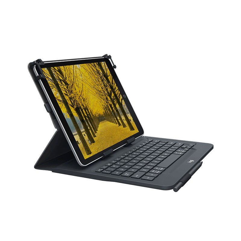 Logitech Universal Folio, Negro, Bump resistant, Resistente a rayones, Resistente al agua, CE, Unive 920-008336