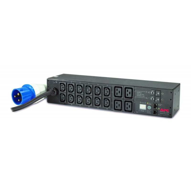 APC AP7822B unidad de distribución de energía (PDU) 2U Negro 16 salidas AC
