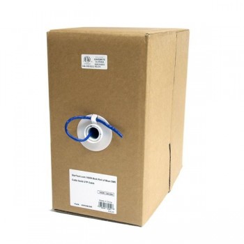 StarTech.com Rollo Bobina de 304,8m de Cable de Red Bulk a Granel UTP Cat5e Azul Sólido, 304,9 m, Ca WIRC5ECMR