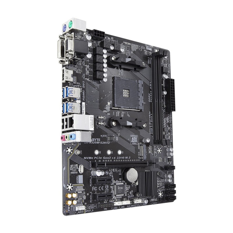 Gigabyte GA-A320M-S2H V2 (rev. 1.1) Zócalo AM4 AMD B350 micro ATX