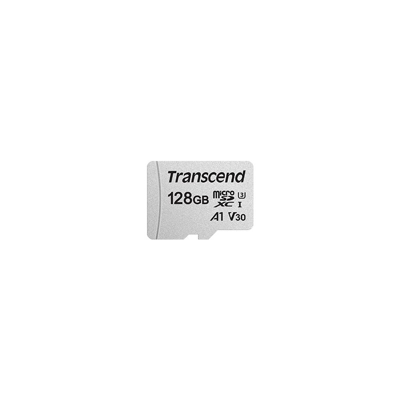 Transcend 300S 128GB MicroSDXC Clase 10 Plata TS128GUSD300S-A