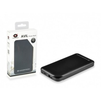 Conceptronic AVIL 01B, Negro, Universal, Micro-USB, Polímero de litio, 10000 mAh, USB AVIL01B