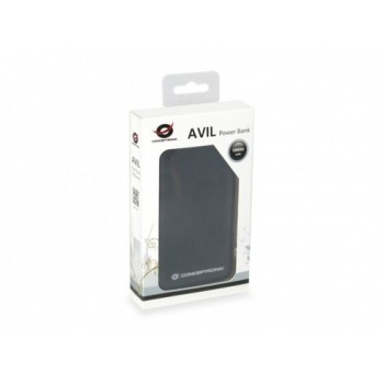 Conceptronic AVIL 01B, Negro, Universal, Micro-USB, Polímero de litio, 10000 mAh, USB AVIL01B