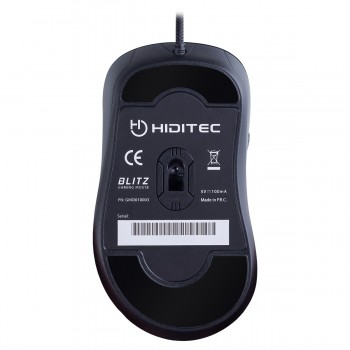 HIDITEC BLITZ 3500DPI GAMING SENSOR DE INFRARROJOS SWITCH OMRON SOFTWARE DE GESTION GMO010003