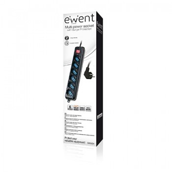 REGLETA EWENT 6 TOMAS C INTERRUPTOR EW3924 [I302B]