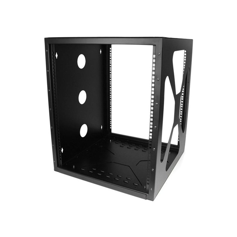 StarTech.com Rack Armario Bastidor Abierto Montaje en Pared Lateral Wall Mount 12U 0,5m, 159 kg, Bas RK1219SIDEM